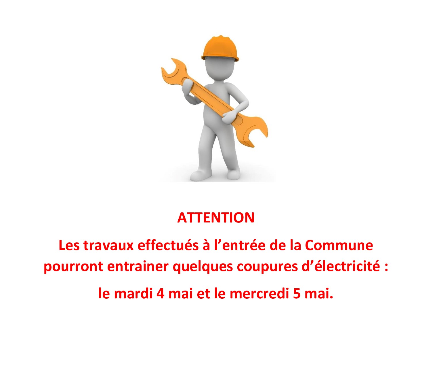 ATTENTION travaux