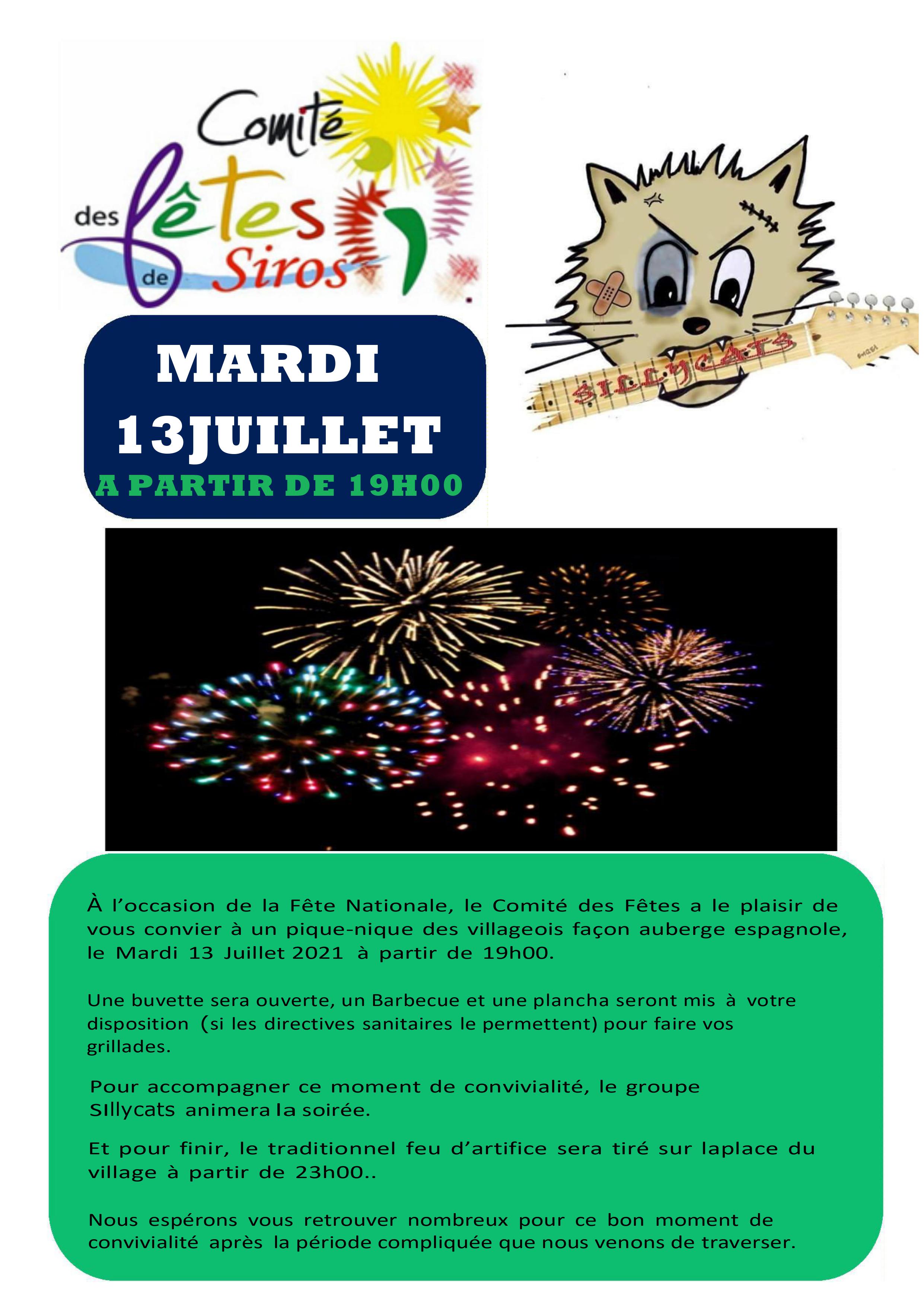 FLYER COMITE DES FETES 13 JUILLET 2021