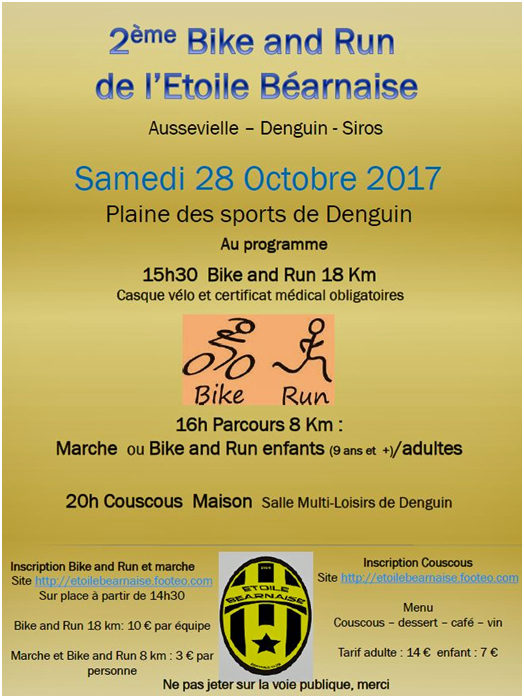 Affiche Bike Run 2017
