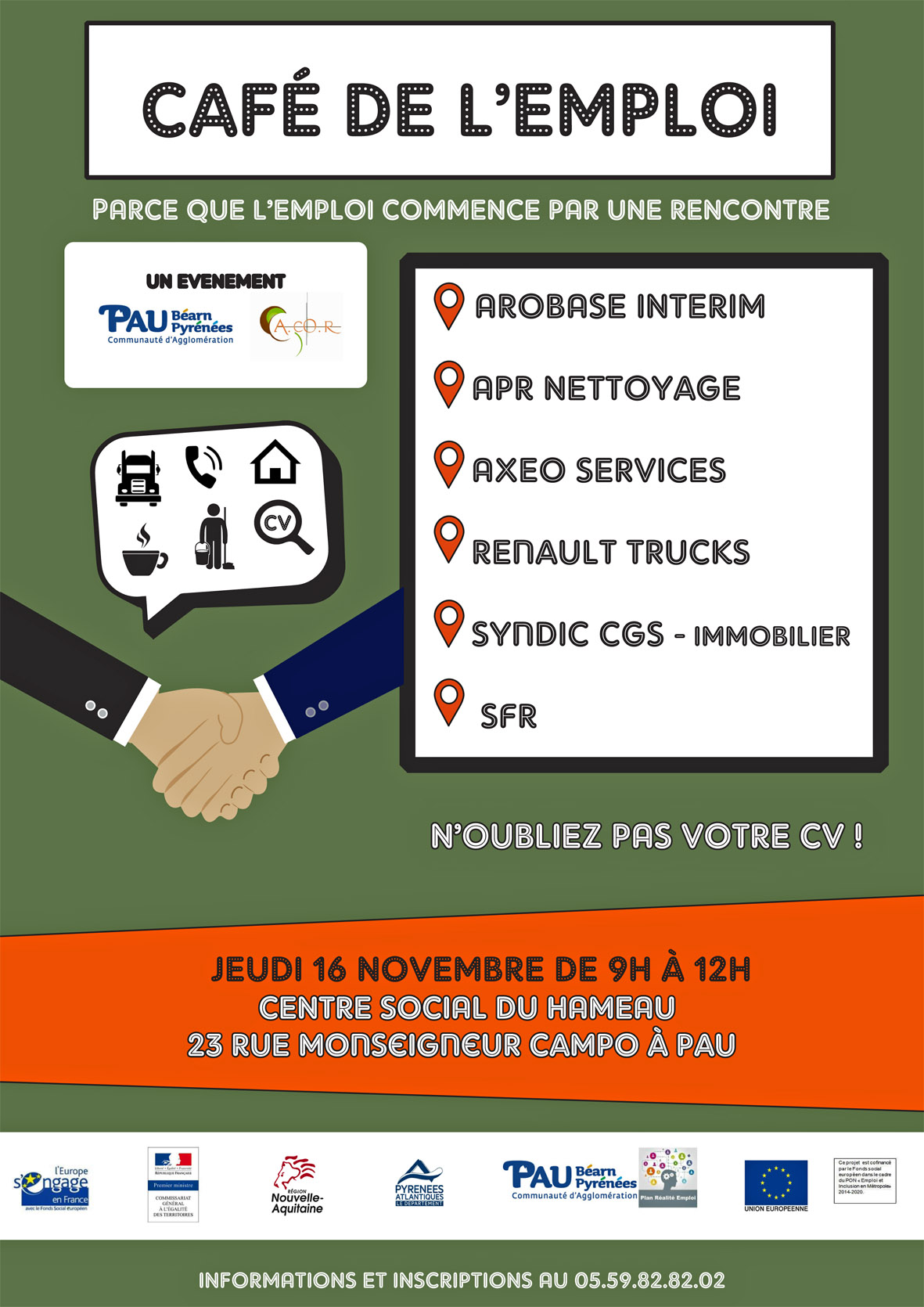 CAFE EMPLOI 16 11 2017 PAU