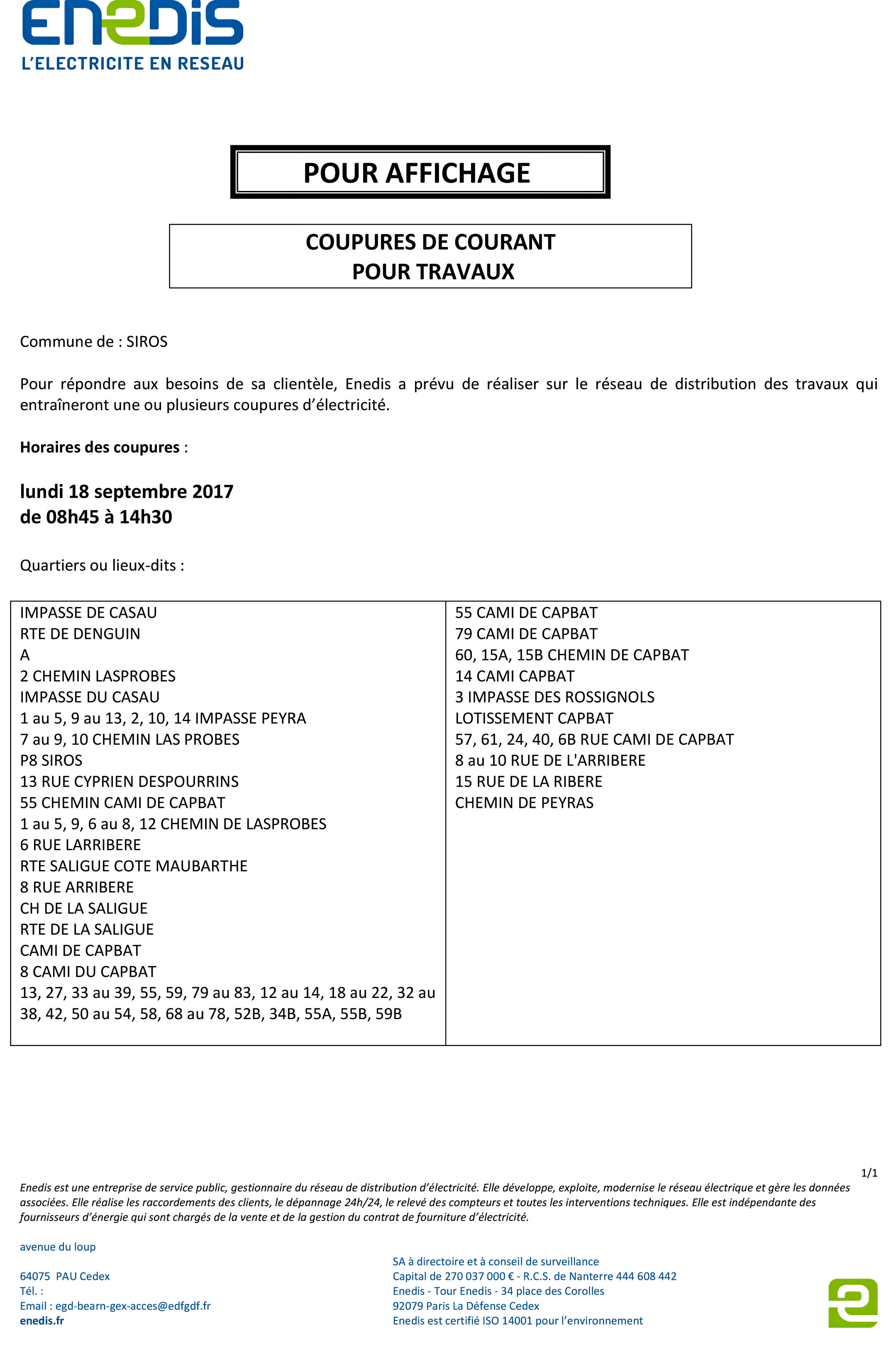 Coupure Courant 18 09 2017