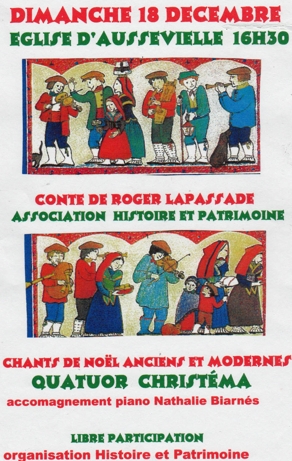 Affiche Histoire Patrimoine Quatuor Christema